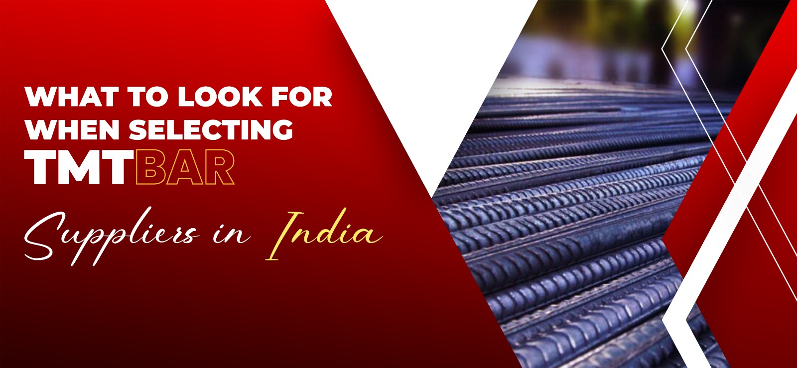What to Look For When Selecting TMT Bars